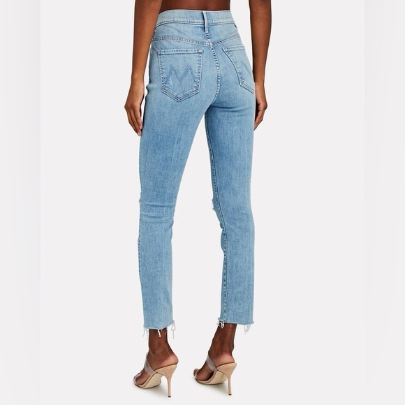 MOTHER The Stunner Ankle Fray Jeans Size 25 - Picture 3 of 14